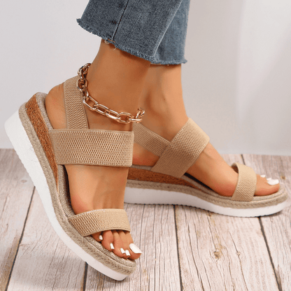 Virela | Sandalias de plataforma para mujer con tiras anchas acolchadas | Confort