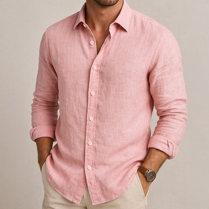 Soriel | Camisa con botones y manga larga de lino