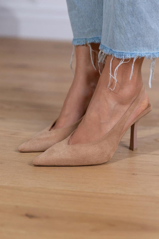 Catalina | Elegante flache Schuhe mit spitzer Spitze und offenem Fersenbereich  