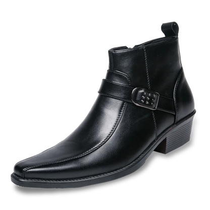 Salvador | Botas de hombre con puntera estrecha y hebilla lateral