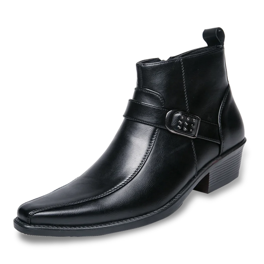 Salvador | Botas de hombre con puntera estrecha y hebilla lateral