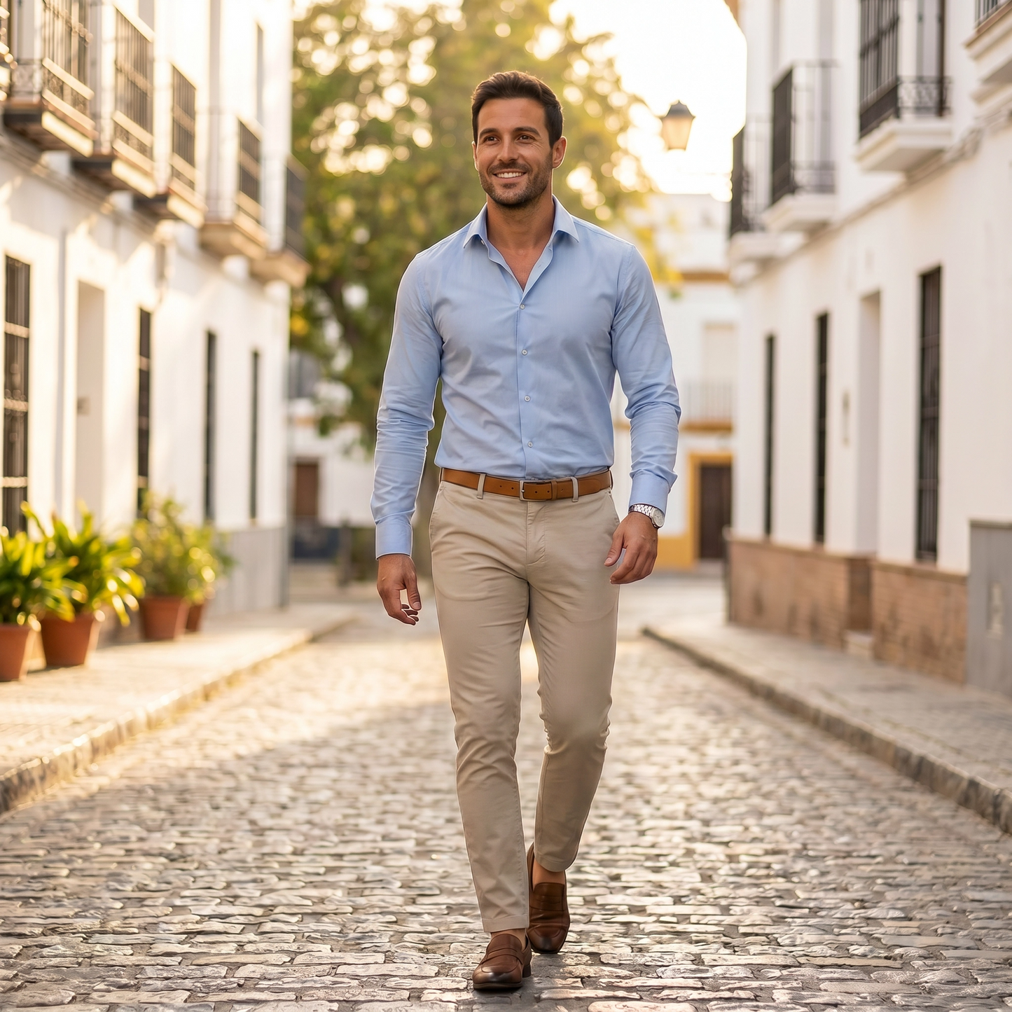 Saul | Camisa slim elegante de primavera para hombre