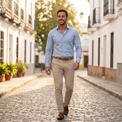 Saul | Camisa slim elegante de primavera para hombre