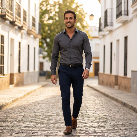 Saul | Camisa slim elegante de primavera para hombre