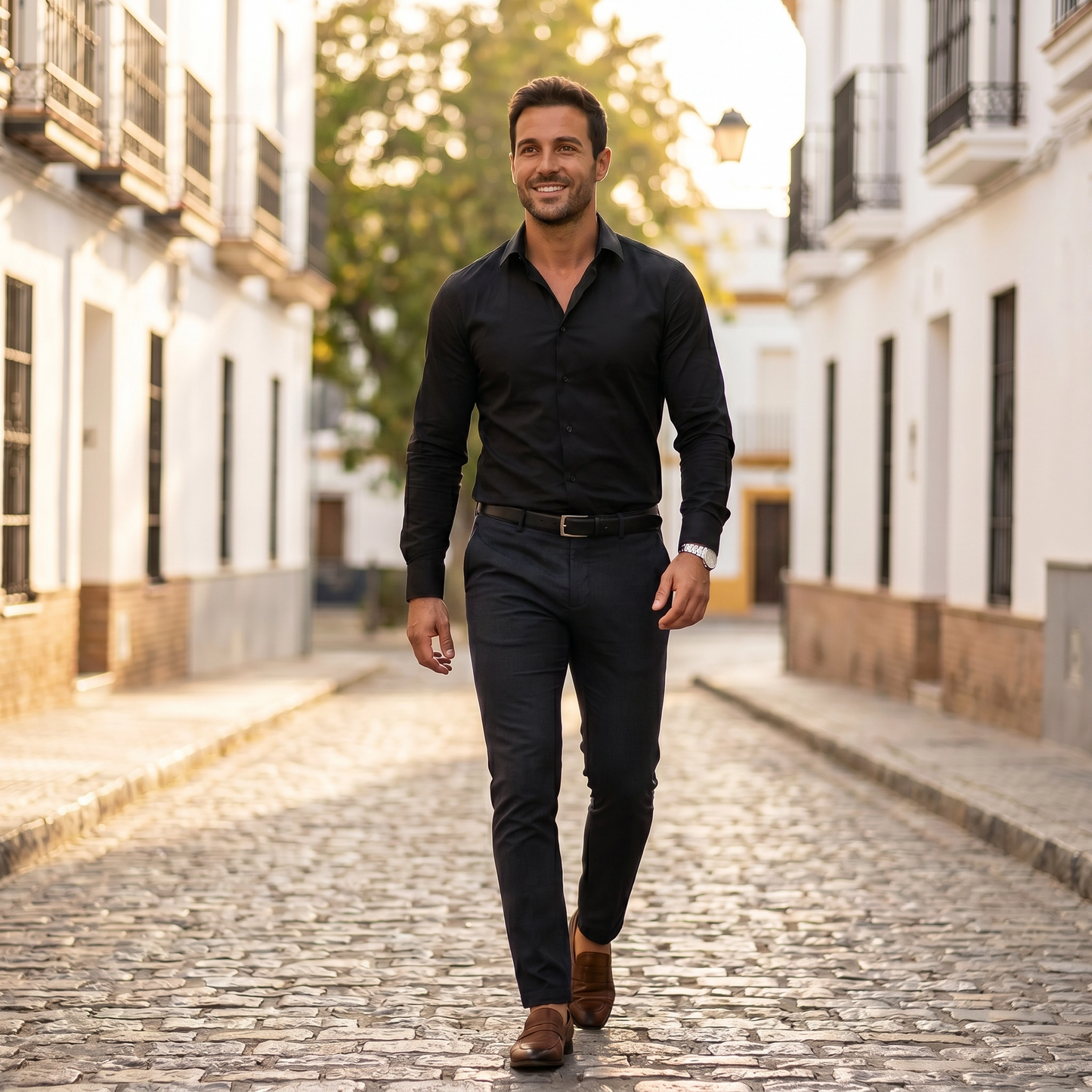 Saul | Camisa slim elegante de primavera para hombre