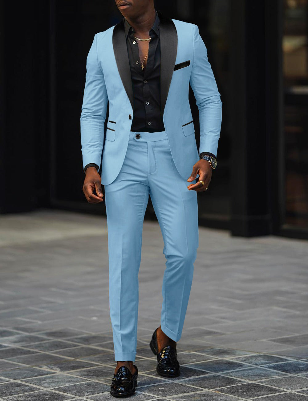 Miguel | Traje para hombre de dos piezas con chaqueta slim y pantalón