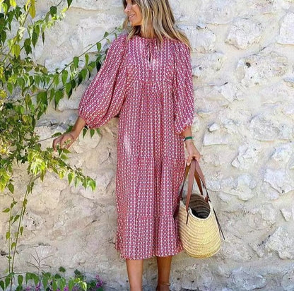 Cayetana | Bohemian women's maxi dress with V-neck