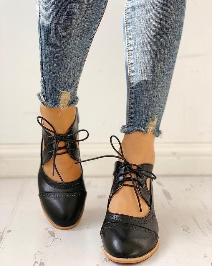 Beltrán | Zapatos de tacón con cordones estilo T para mujer