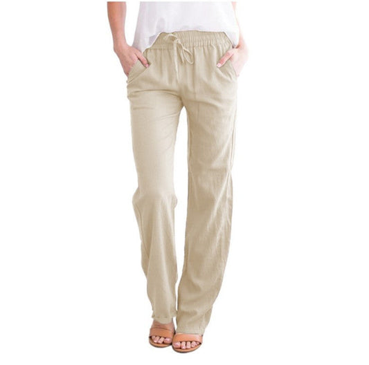 Hiro | Pantalón largo con cintura elástica y cordón