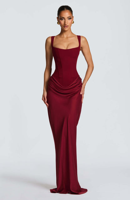 Elira | Women's sleeveless fitted maxi wedding dress