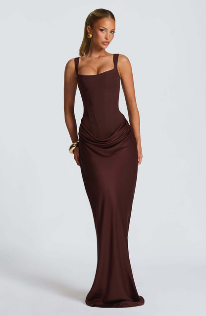 Elira | Women's sleeveless fitted maxi wedding dress