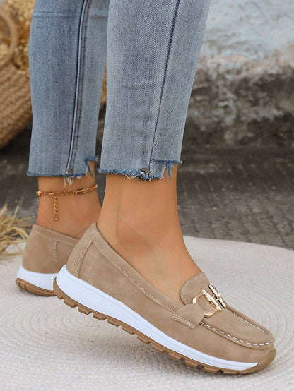 Graciela | Mocasines para mujer con hebilla y suela cómoda