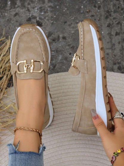 Graciela | Mocasines para mujer con hebilla y suela cómoda