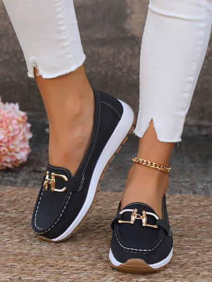 Graciela | Mocasines para mujer con hebilla y suela cómoda