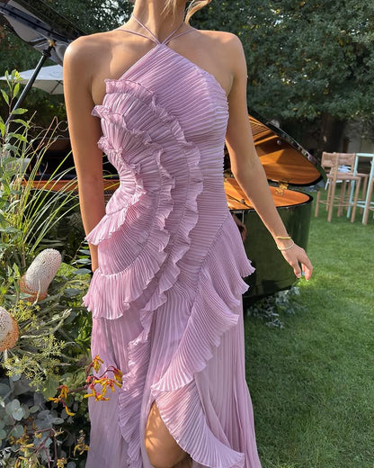 Elvira | Women's one-shoulder maxi dress in wedding style