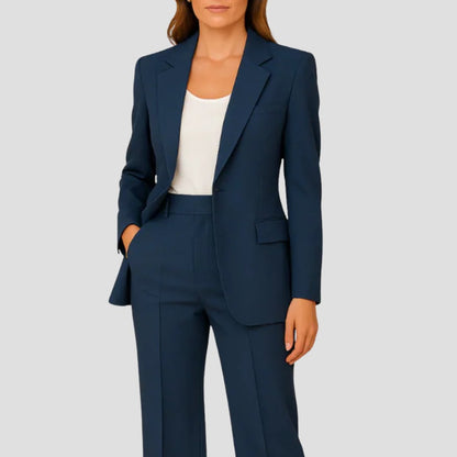 Luisa | Conjunto para mujer con blazer de un botón y pantalón recto
