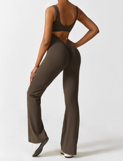 Adriana | Jumpsuit with open back and fitted flared cut